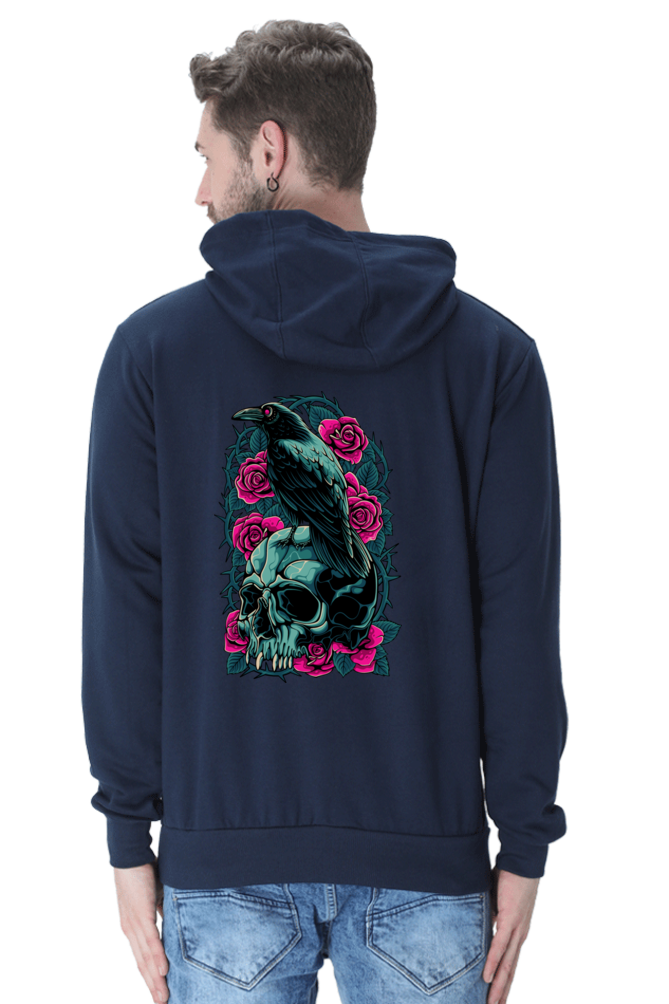 Raven Skull Roses Sweatshirt