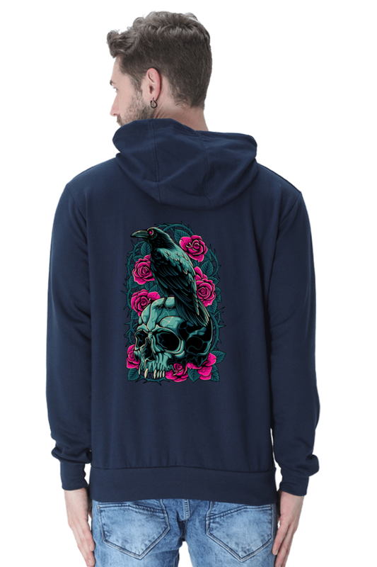 Raven Skull Roses Sweatshirt