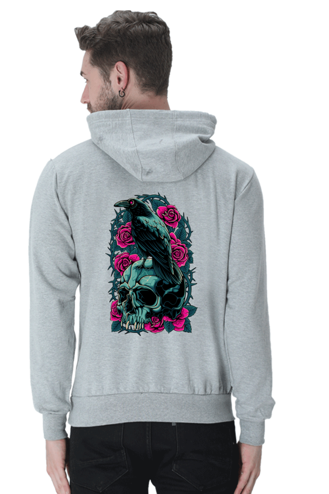 Raven Skull Roses Sweatshirt