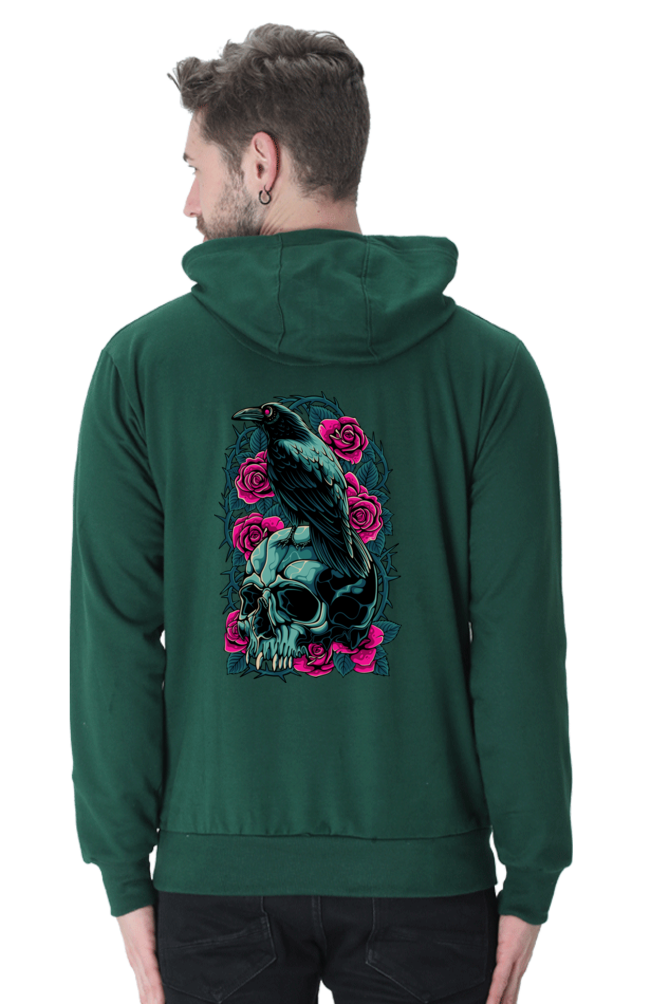 Raven Skull Roses Sweatshirt