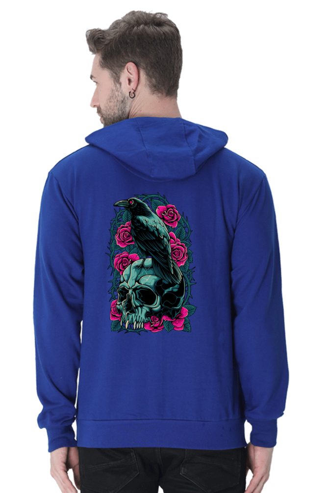 Raven Skull Roses Sweatshirt